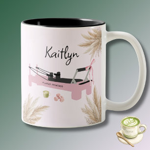 Pink Pilates Princess Reformer & Matcha Two-Tone Coffee Mug