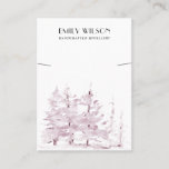 PINK PINE TREE FOREST WINTER  BRACELET DISPLAY BUSINESS CARD<br><div class="desc">If you need any further customisation please feel free to message me on yellowfebstudio@gmail.com.</div>
