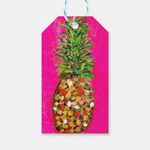 Pink Pineapple Gift Tag