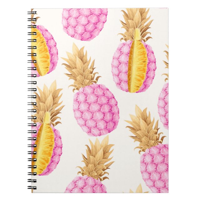 Pink Pineapple: High Detailed Vintage Notebook (Front)