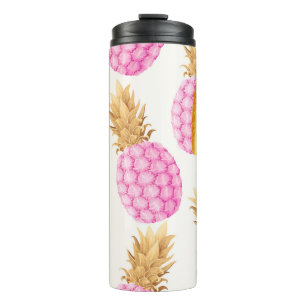 Pink Pineapple: High Detailed Vintage Thermal Tumbler
