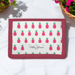 Pink Pineapple Pattern Chic White  Trifold Wallet<br><div class="desc">Pink White Trifold Wallet with Cute Pineapple Pattern. More products with this design are in the collection below</div>