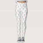 Pink Pineapples Pattern Leggings<br><div class="desc">Girly and chic fruit pattern.</div>