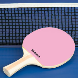 Pink Ping Pong Paddle, Different Text on Both Side Paddle