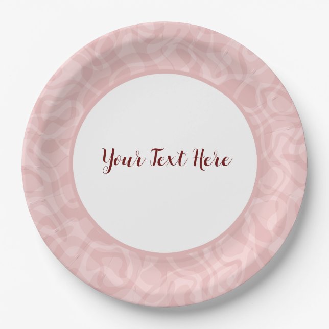 Pink Pink Paper Plate (Front)