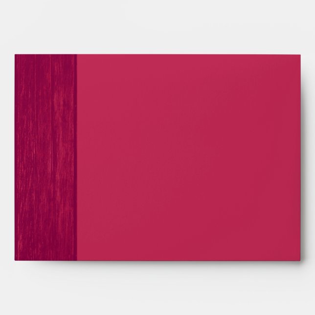 Pink/Pink Wood Grain Wedding Envelope (Front)