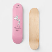 pink pinup 23, rtouched, rtouched, rtouched, Co... Skateboard (Front)