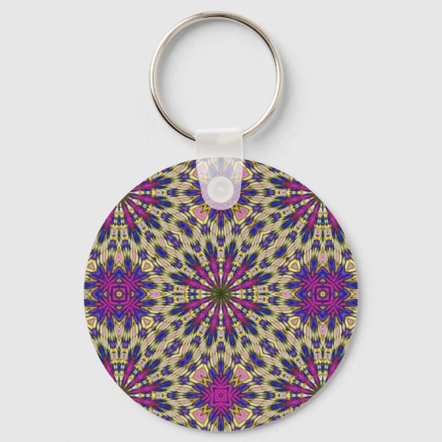 Pink Pinwheel Key Ring (Front)