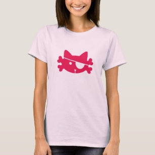 Pink Pirate Cat - Tee