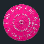 Pink Pitch Pipe Dartboard<br><div class="desc">For your den or barber shop!</div>