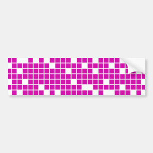 Pink Pixels Bumper Sticker