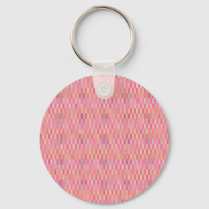 Pink Pixels Key Ring