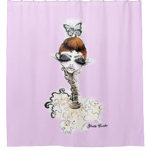 Pink Pixie Shower Curtain