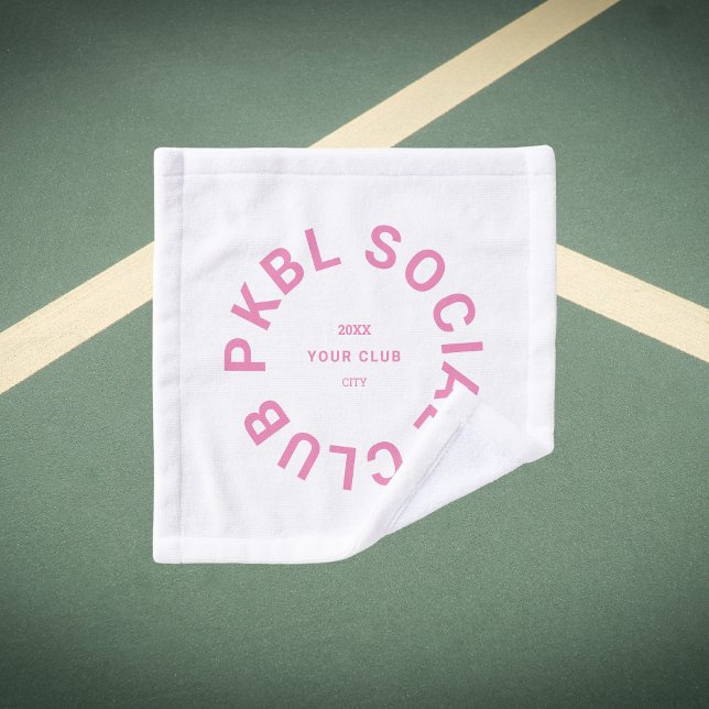 Pink PKBL Social Club Pickleball Face  Wash Cloth (Creator Uploaded)