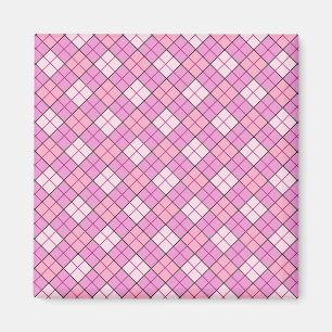 Pink Plaid Magnet