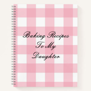 PINK PLAID NOTEBOOK