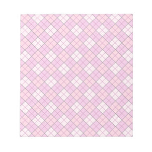 Pink Plaid Notepad