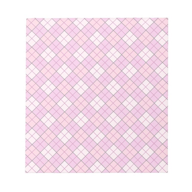 Pink Plaid Notepad (Front)