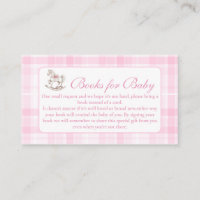 Pink Plaid Rocking Horse Books for Baby 