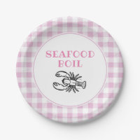 Pink Plaid Seafood Boil Party