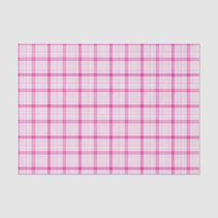 Pink Plaid Tissue Paper