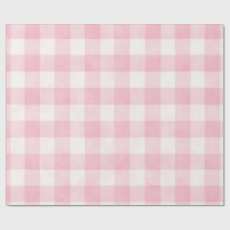 Pink Plaid  Wrapping Paper