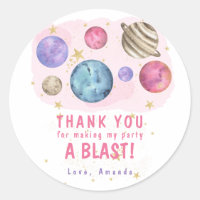 Pink Planets Space Birthday Party