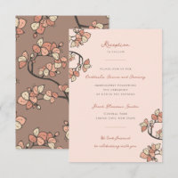 Pink Plum/Peach Blossoms Elegant Engagement Party