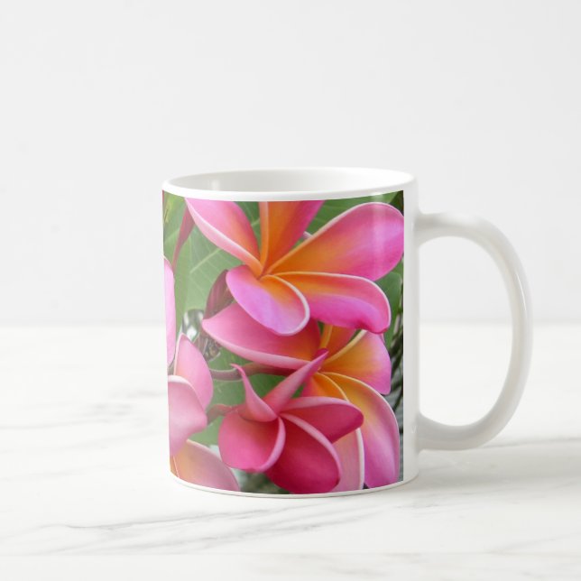 Pink Plumeria Coffee Mug (Right)