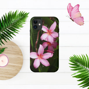 Pink Plumeria Flowers Case-Mate iPhone Case
