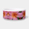 Pink Plumeria Tropical Flower Blossoms Pet Bowl