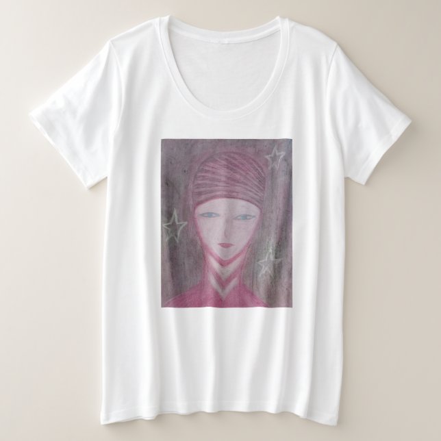 Pink Plus Size T-Shirt (Design Front)