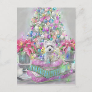 Pink Poinsettias Postcard