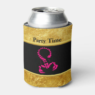 Pink poisonous scorpion very venomous insect can cooler