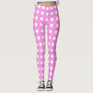 Pink- Poke a Dot Design Leggings