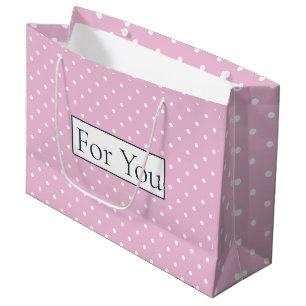 Pink Poker Pattern For You Large Gift Bag