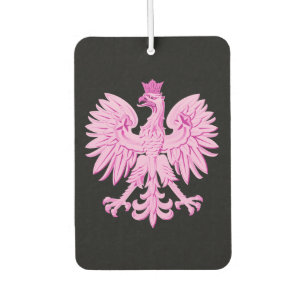 Pink Polish eagle car magnet Air Freshener