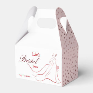Pink Polka Bridal Shower Favour Box