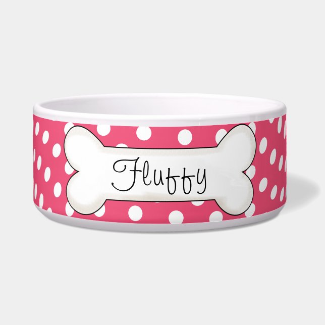Pink Polka Dot Bone Custom (Front)