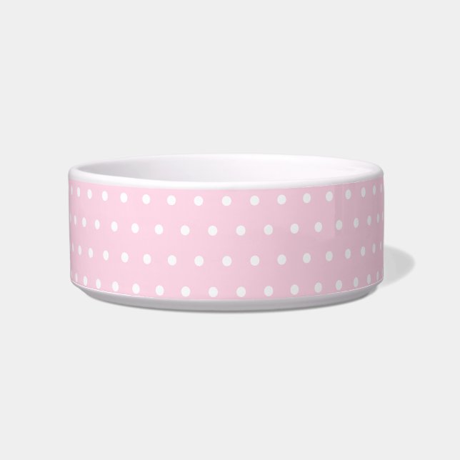 Pink Polka Dot Bowl (Front)