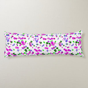 Pink Polka Dot Confetti Body Cushion