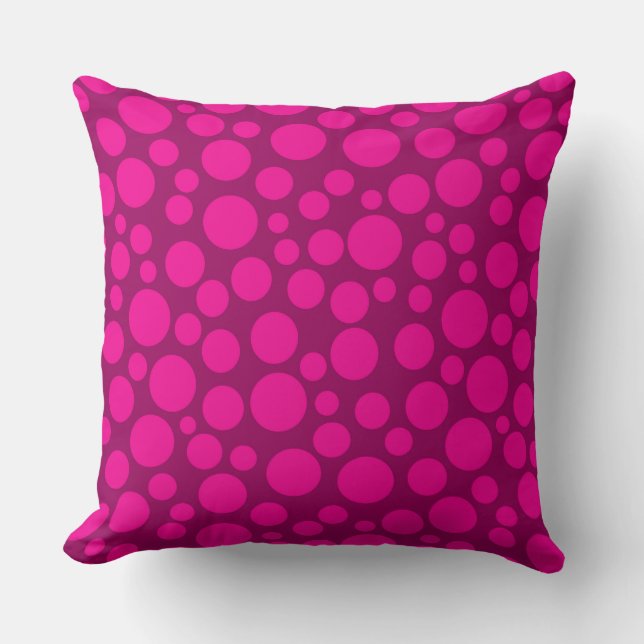 Pink polka dot cushion (Front)