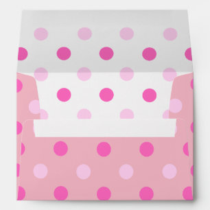 Pink Polka Dot Envelope A7