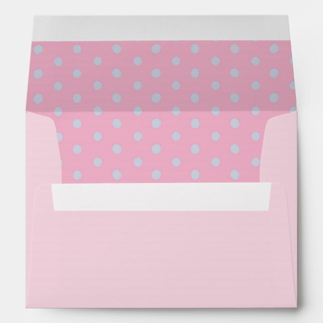 Pink Polka Dot Laundy Coordinating Envelope (Back (Bottom))