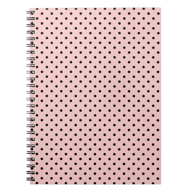 Pink, polka dot notebook (Front)