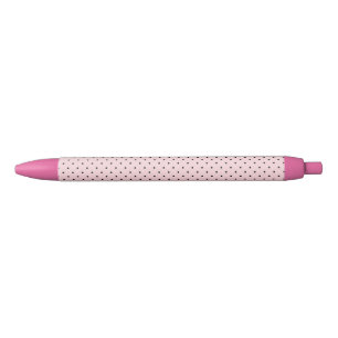 Pink polka dot pen