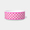 Pink Polka Dot Personalised Small Dog Bowl