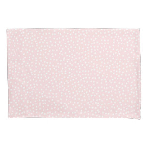 Pink Polka Dot Pillowcase