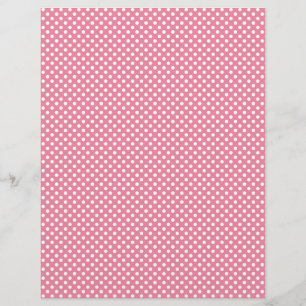 Pink Polka Dot Scrapbook Paper