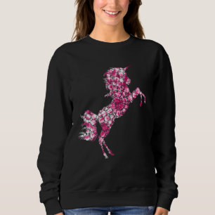 Pink Polka Dot Unicorn International Dot Day Girls Sweatshirt
